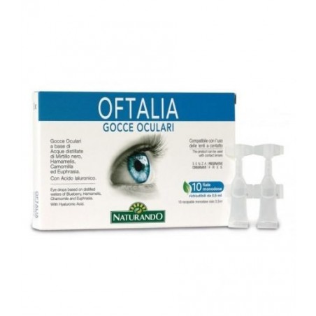 Naturando Gocce Oculari Monodose Oftalia 2 Strip Da 5 Fiale Da 0,5 Ml