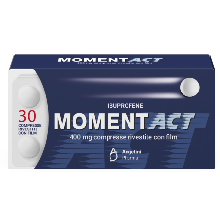 Blister da 30 compresse Film rivestite di Momentact 400 mg della Angelini Pharma