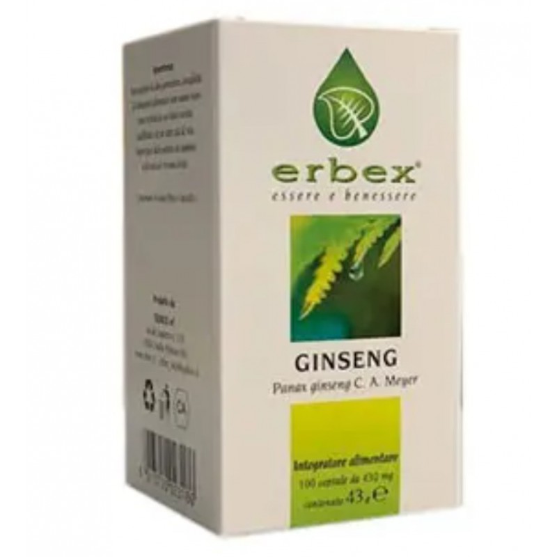 Erbex Ginseng 100 Capsule 430 Mg