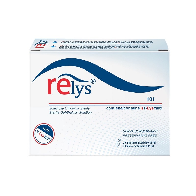 Sildeha Pharma Relys Monodose Soluzione Oftalmica 20 Minicontenitori Da 0,35 Ml Senza Conservanti