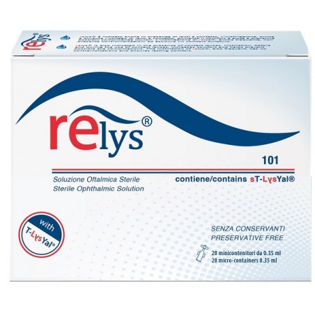 Sildeha Pharma Relys Monodose Soluzione Oftalmica 20 Minicontenitori Da 0,35 Ml Senza Conservanti