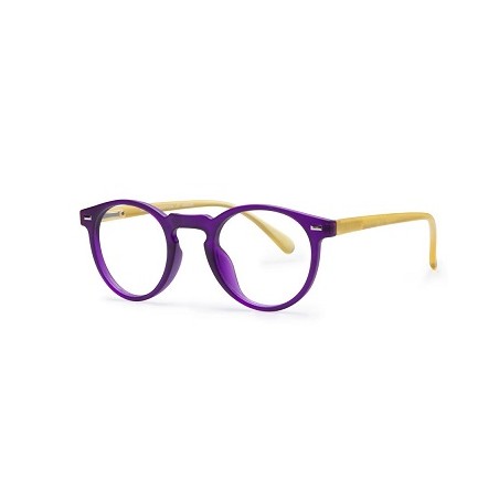 Mast Industria Italiana Occhiale Da Lettura Premontato Twins Platinum Smile Viola/giallo +2,50