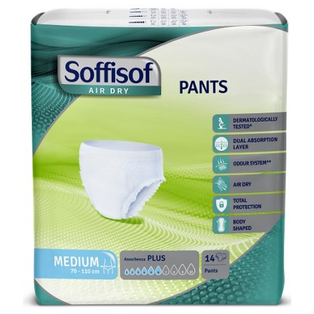 Silc Pannolone Soffisof Air Dry Pants Plus Medium 14 Pezzi