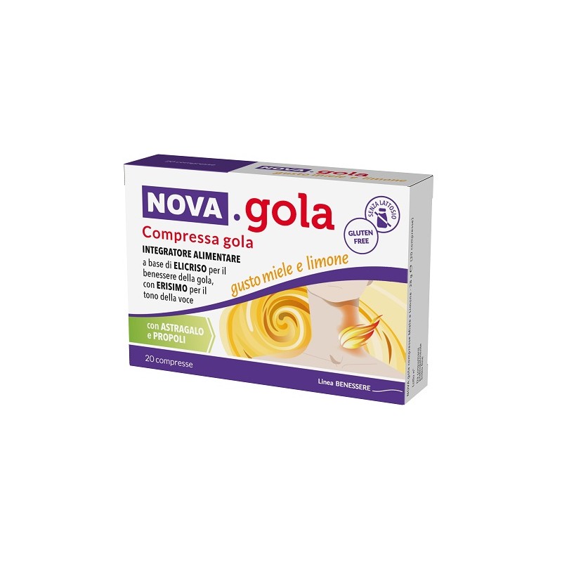 Nova Argentia Nova Gola Miele Limone 20 Compresse