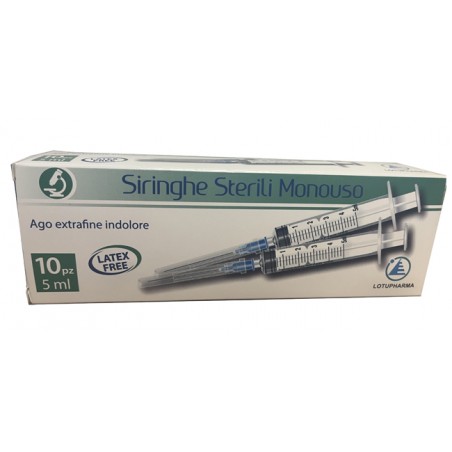 Logiter One Siringa Sterile Monouso Da 5 Ml Lotupharma 10 Pezzi