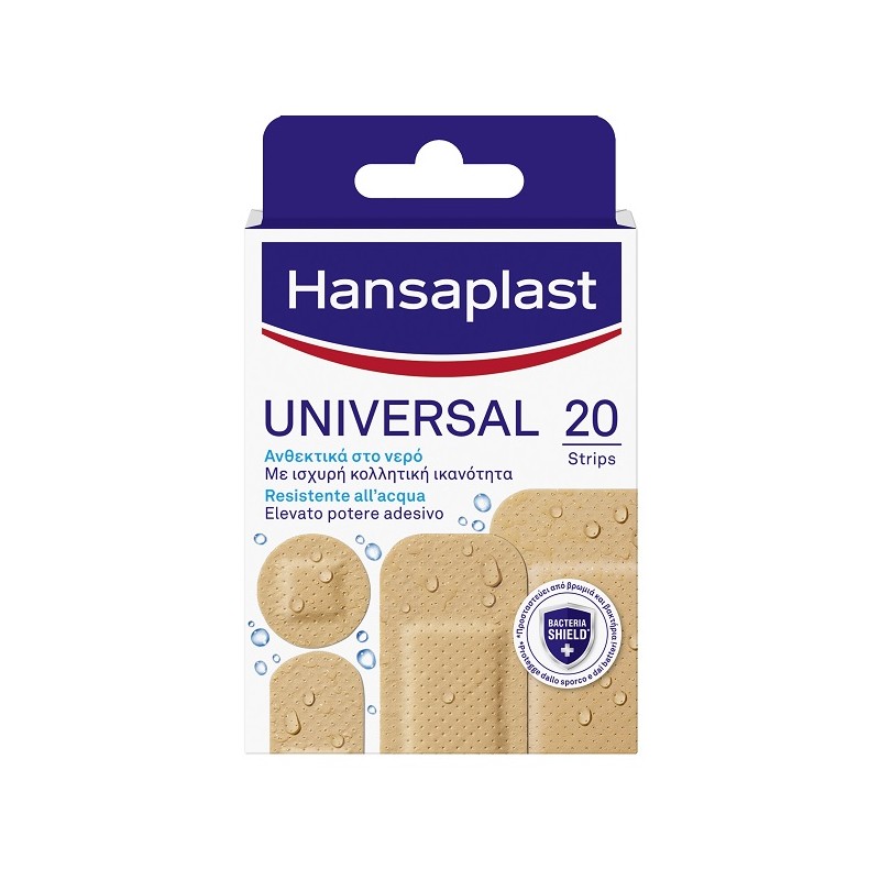 Beiersdorf Cerotto Hansaplast Universal Resistente All'acqua 4 Forme Assortite 20 Pezzi