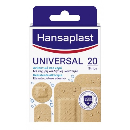 Beiersdorf Cerotto Hansaplast Universal Resistente All'acqua 4 Forme Assortite 20 Pezzi