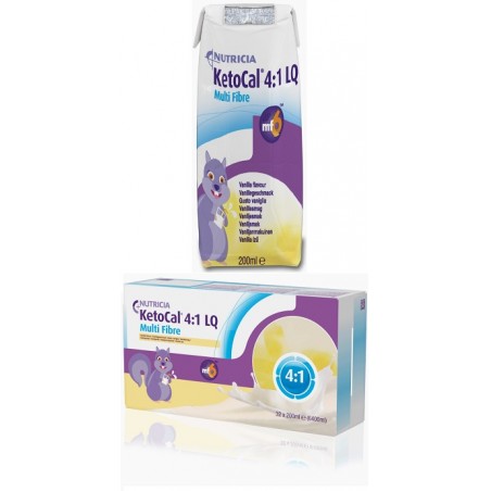 Danone Ketocal 4:1 Lq Multifibre Vaniglia 32 Brick Da 200 Ml