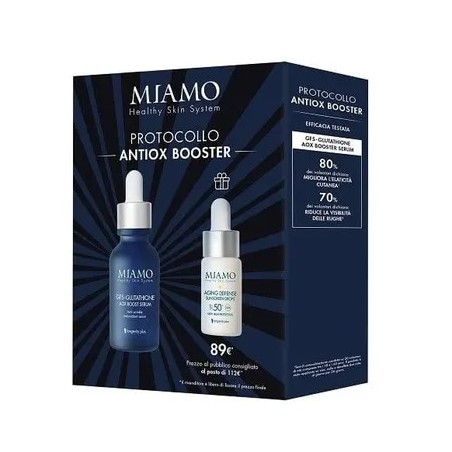 Med Miamo Cofanetto 2024 Antiox Booster 1 Anti Ossidante Gf5 Glutathione 30 Ml + 1 Aging Defense 10 Ml