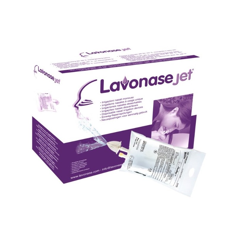 Purling Lavonase Jet 2 Blister Sterili + 10 Sacche Di Soluzione Fisiologica Per Lavaggi Nasali