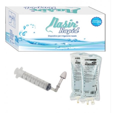 E. P. Medica Nasir Rapid 1 Erogatore Rapid + 1 Siringa 60 Ml + 2 Sacche 500 Ml