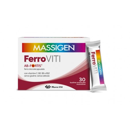 Marco Viti Farmaceutici Massigen Ferroviti 30 Bustine Orosolubili