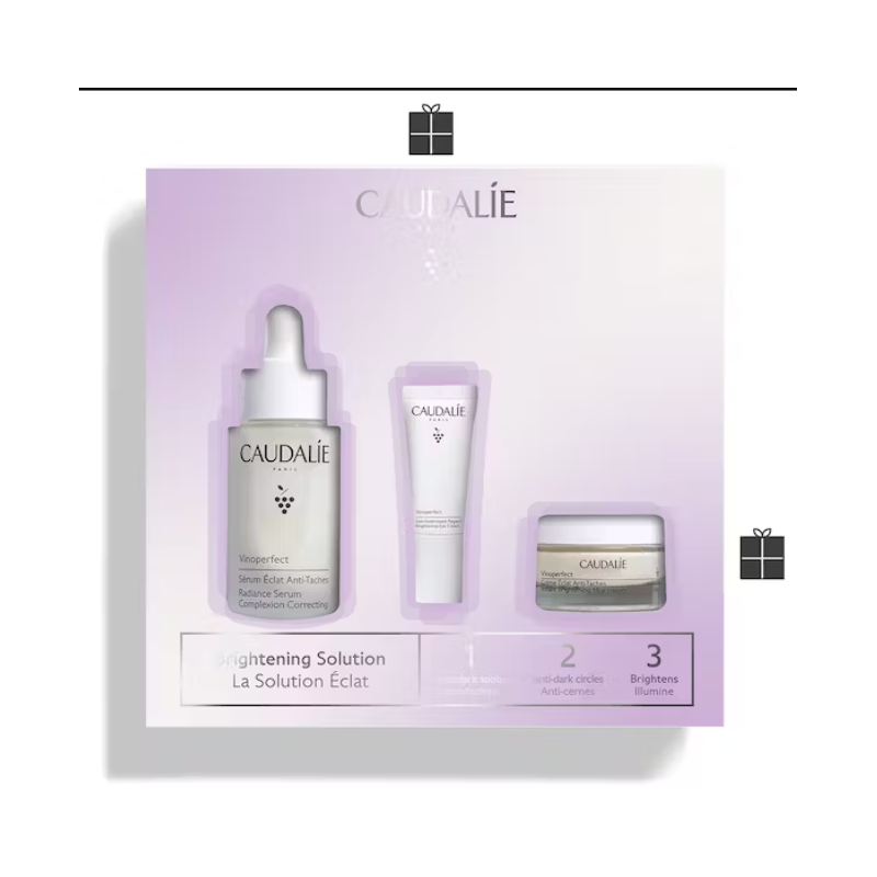 Caudalie Italia Vinoperfect Cofanetto 1,2,3 2023 1 Vinoperfect Siero 30 Ml + 1 Vinoperfect Crema Illuminante Giorno 15 Ml + 1 Vi