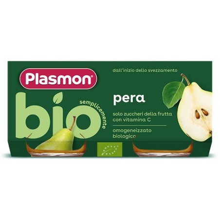 Plasmon Omogeneizzato Bio Pera 2 Vasetti X 80 G