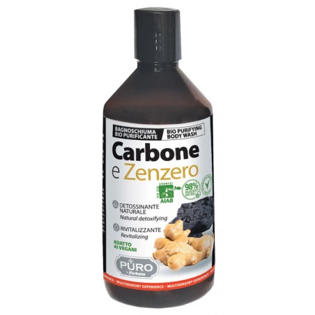 Uragme Puro Bio Bagnoschiuma Carbone E Zenzero 500 Ml