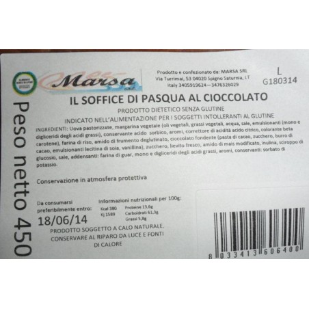 Marsa Il Soffice Pasqua Cioccolato 450 G