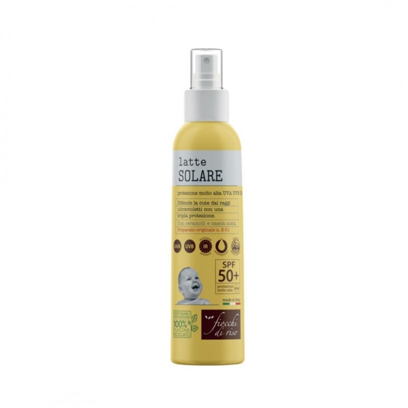 Artsana Fiocchi Di Riso Latte Solare Bimbi 50+ Spray 140 Ml