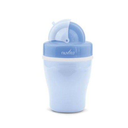 Anteprima Brands International Nuvita Tazza Con Cannuccia E Doppio Isolamento Termico Blu 18 M+ 200 Ml