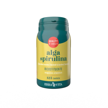 Erba Vita Alga Spirulina Integratore ricostituente 125 tavolette