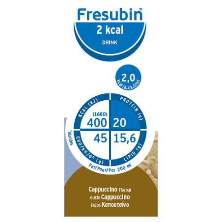 Fresenius Kabi Fresubin 2 Kcal Drink Cappuccino 4 Flaconi X 200 Ml