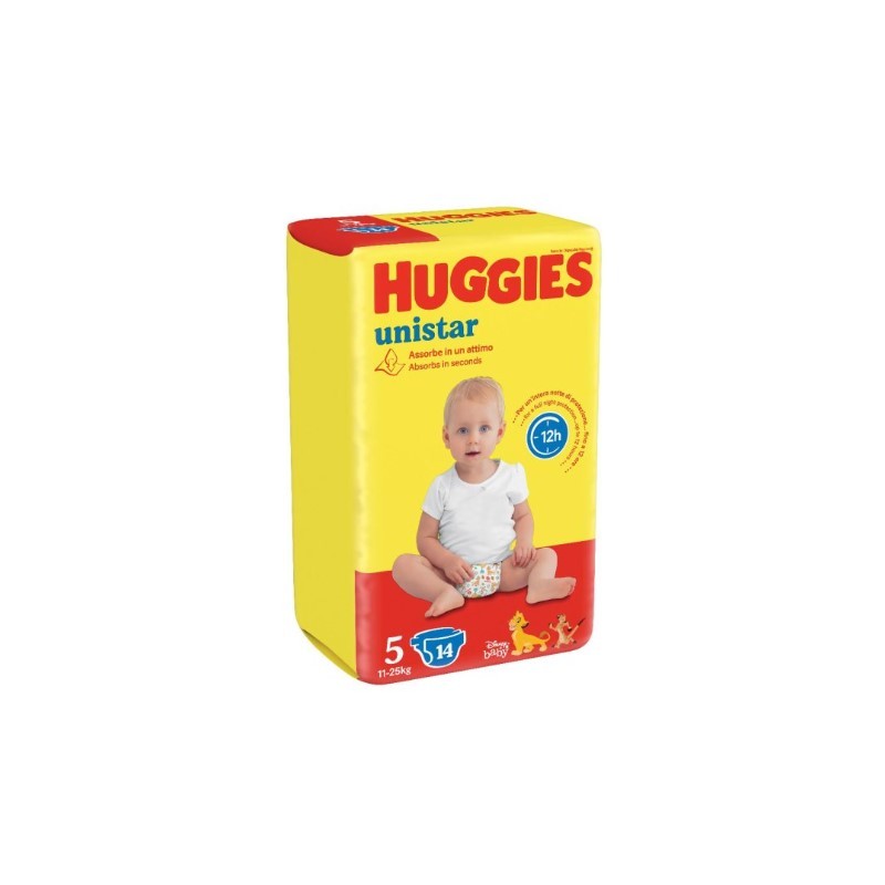 Kimberly Clark Italia Huggies Unistar Base Taglia 5 14 Pezzi