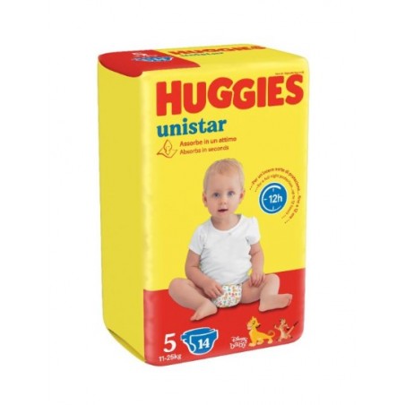 Kimberly Clark Italia Huggies Unistar Base Taglia 5 14 Pezzi