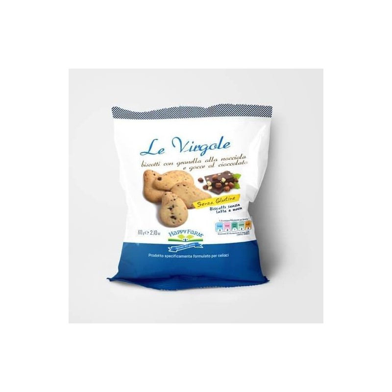 Happy Farm Co. Happy Farm Virgole Nocciola E Gocce Senza Latte E Uova 60 G