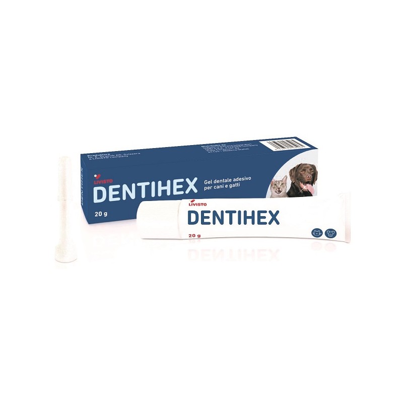 Industria Italiana Integr. Trei Dentihex Gel Dentale Adesivo Per Cani E Gatti 20 G