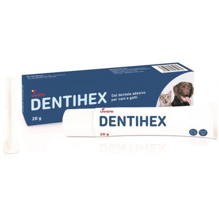 Industria Italiana Integr. Trei Dentihex Gel Dentale Adesivo Per Cani E Gatti 20 G