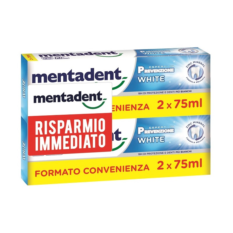 Unilever Mentadent P White Bit 2 X 75 Ml