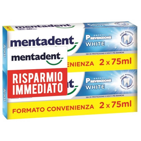 Unilever Mentadent P White Bit 2 X 75 Ml