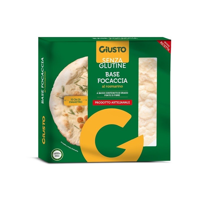 Farmafood Giusto Senza Glutine Fondo Focaccia Rosmarino 130 G