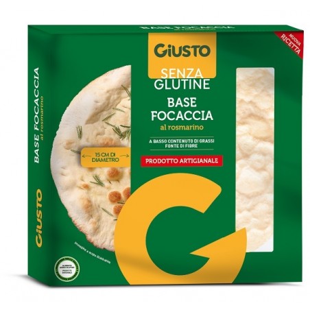 Farmafood Giusto Senza Glutine Fondo Focaccia Rosmarino 130 G