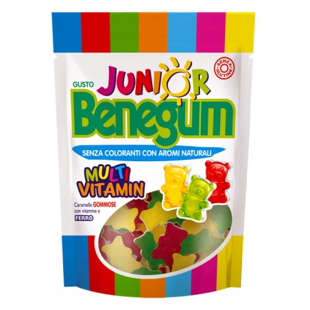 Perfetti Van Melle Benegum Junior Multivitamin Caramelle Gommose Con Vitamine E Ferro 90 G