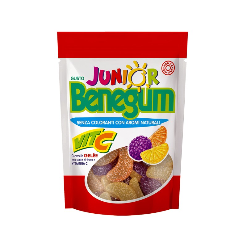 Perfetti Van Melle Benegum Junior Vita C Caramelle Gele' Con Succo Di Frutta E Vitamina C 90 G