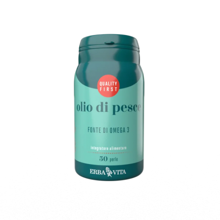 Erba Vita Olio Pesce Integratore per il colesterolo 50 Perle