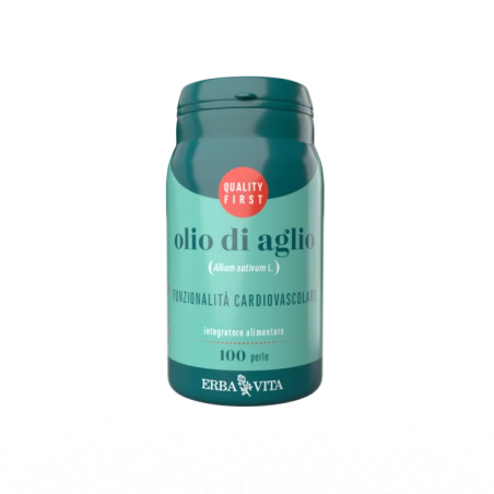 Erba Vita Olio di Aglio per il benessere cardiovascolare 100 perle