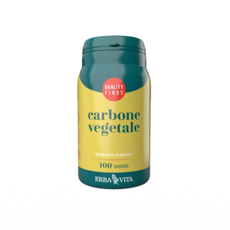 Erba Vita Carbone Vegetale Integratore ad azione digestiva 100 tavolette