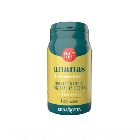 Erba Vita Ananas Integratore con azione antinfiammatoria e anticellulite 125 tavolette