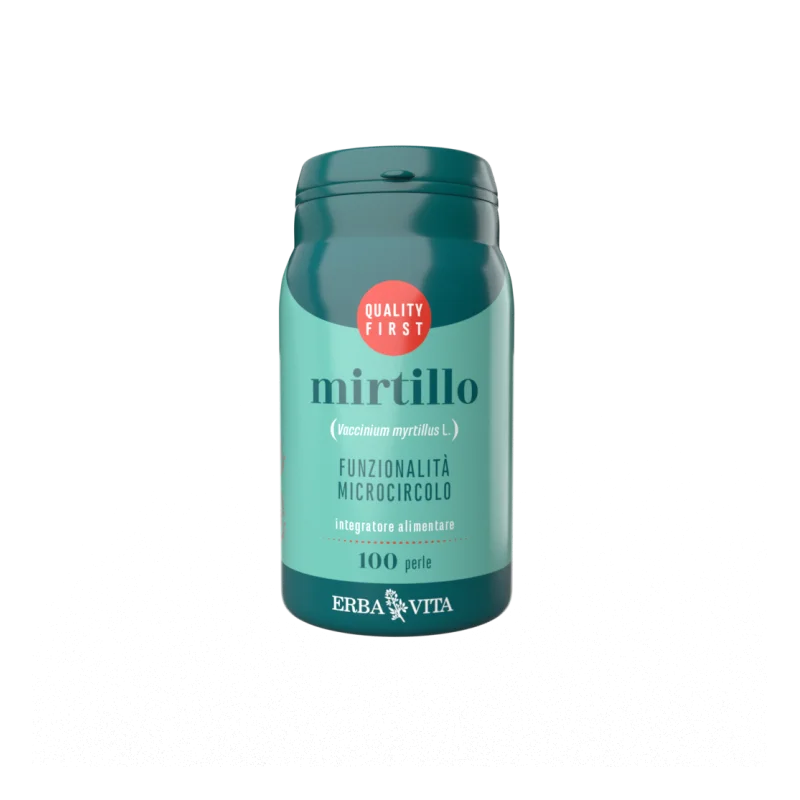 Erba Vita Mirtillo Supporto intestinale per il benessere visivo 100 perle