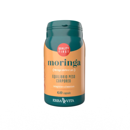 Erba Vita Moringa Integratore per equilibrio peso e metabolismo lipidi 60 capsule