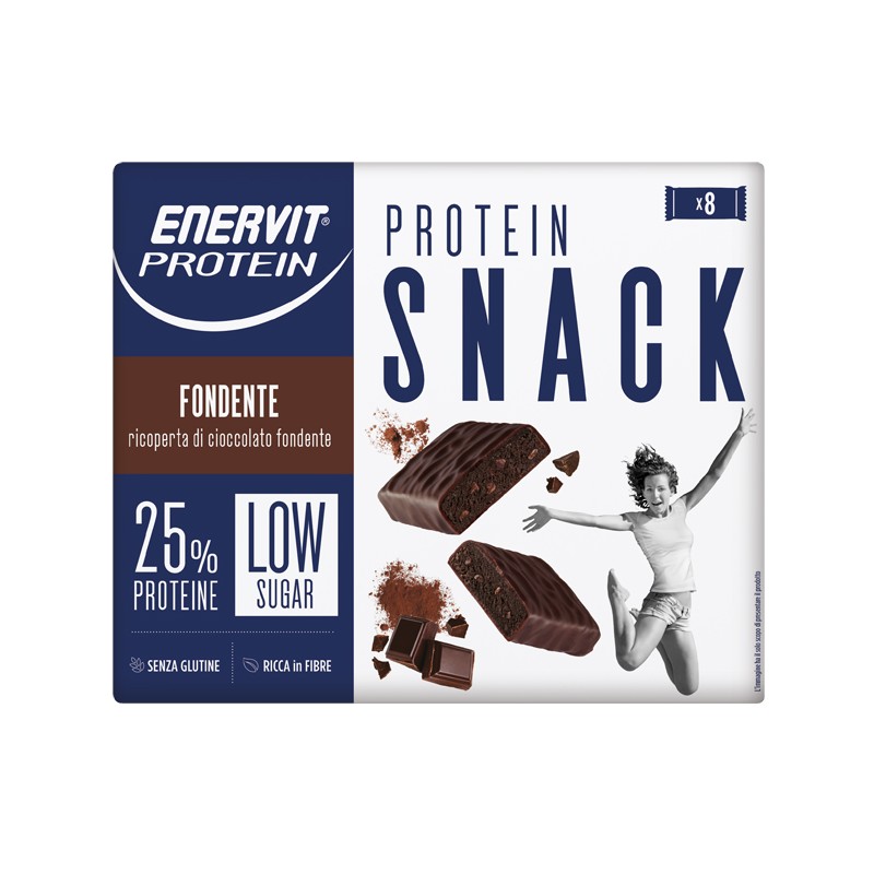 Enervit Protein Snack Fondente Low Sugar Astuccio 8 X 27 G