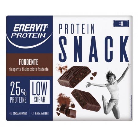 Enervit Protein Snack Fondente Low Sugar Astuccio 8 X 27 G