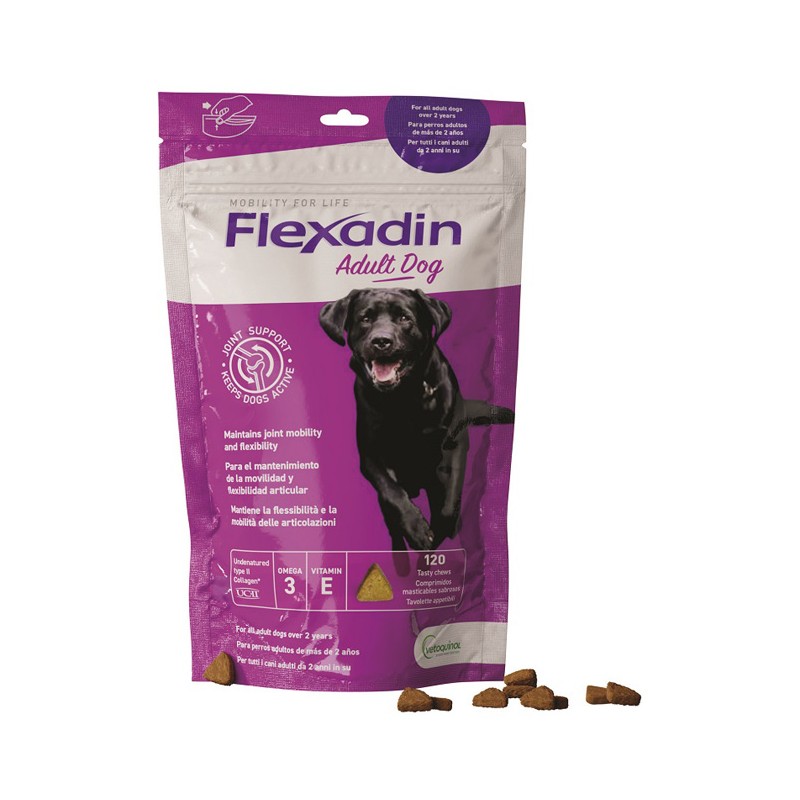 Vetoquinol Flexadin Adult Dog 120 Tavolette Appetibili