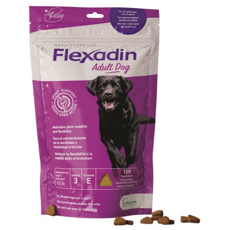 Vetoquinol Flexadin Adult Dog 120 Tavolette Appetibili