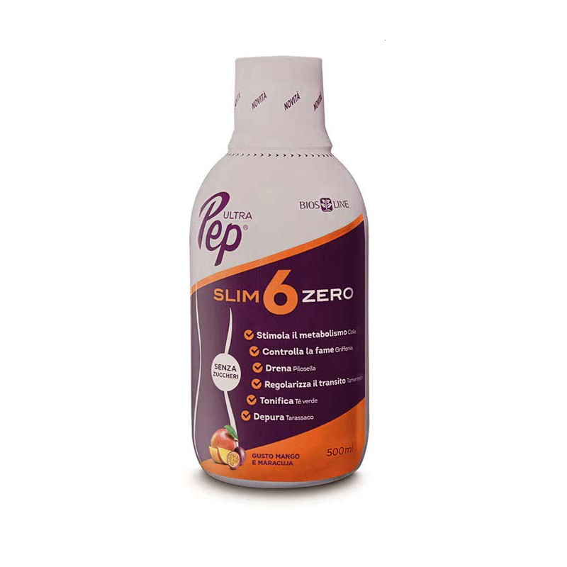 Bios Line Ultra Pep Slim 6 Zero Mango E Maracuja 500 Ml