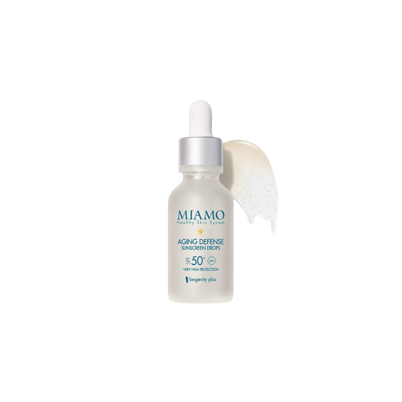 Miamo Longevity Plus Aging Defense Sunscreen Drops Soft Gold 30 Ml