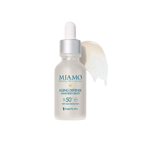 Miamo Longevity Plus Aging Defense Sunscreen Drops Soft Gold 30 Ml