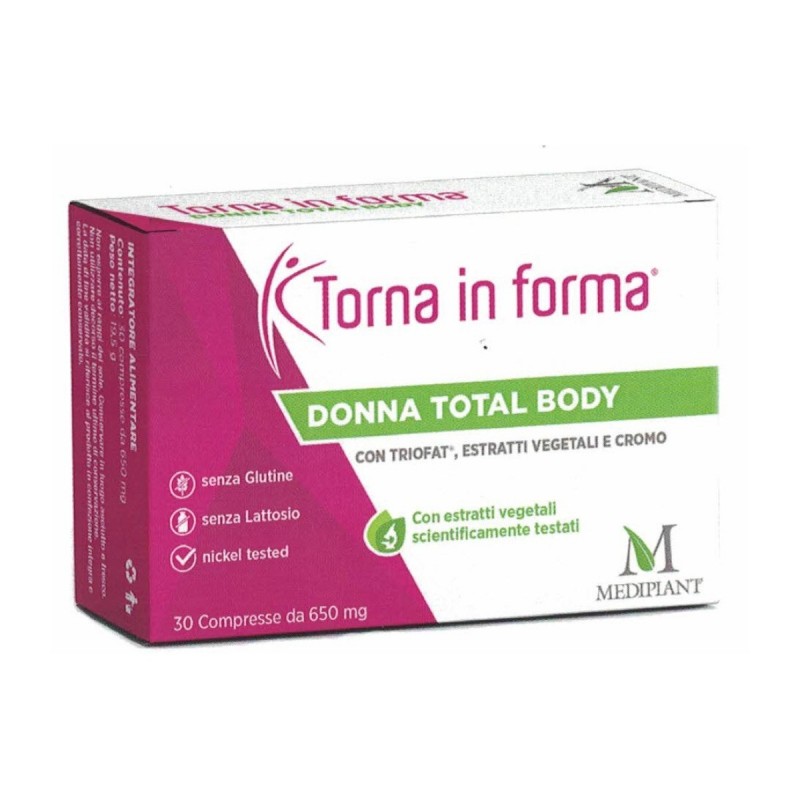 Mediplant Di Tinghino Mg&c Torna In Forma Donna Total Body 30 Compresse