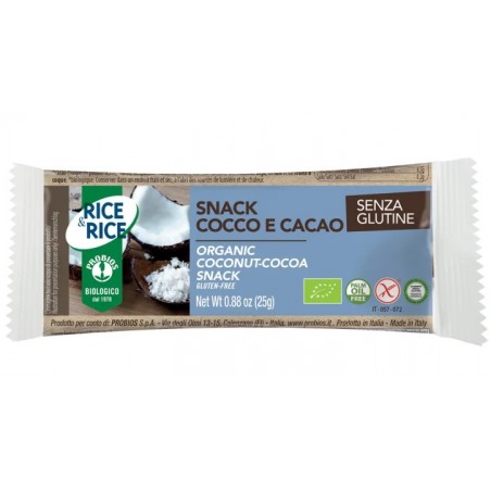 Probios Societa' Benefit Rice&rice Snack Cocco Cacao 25 G